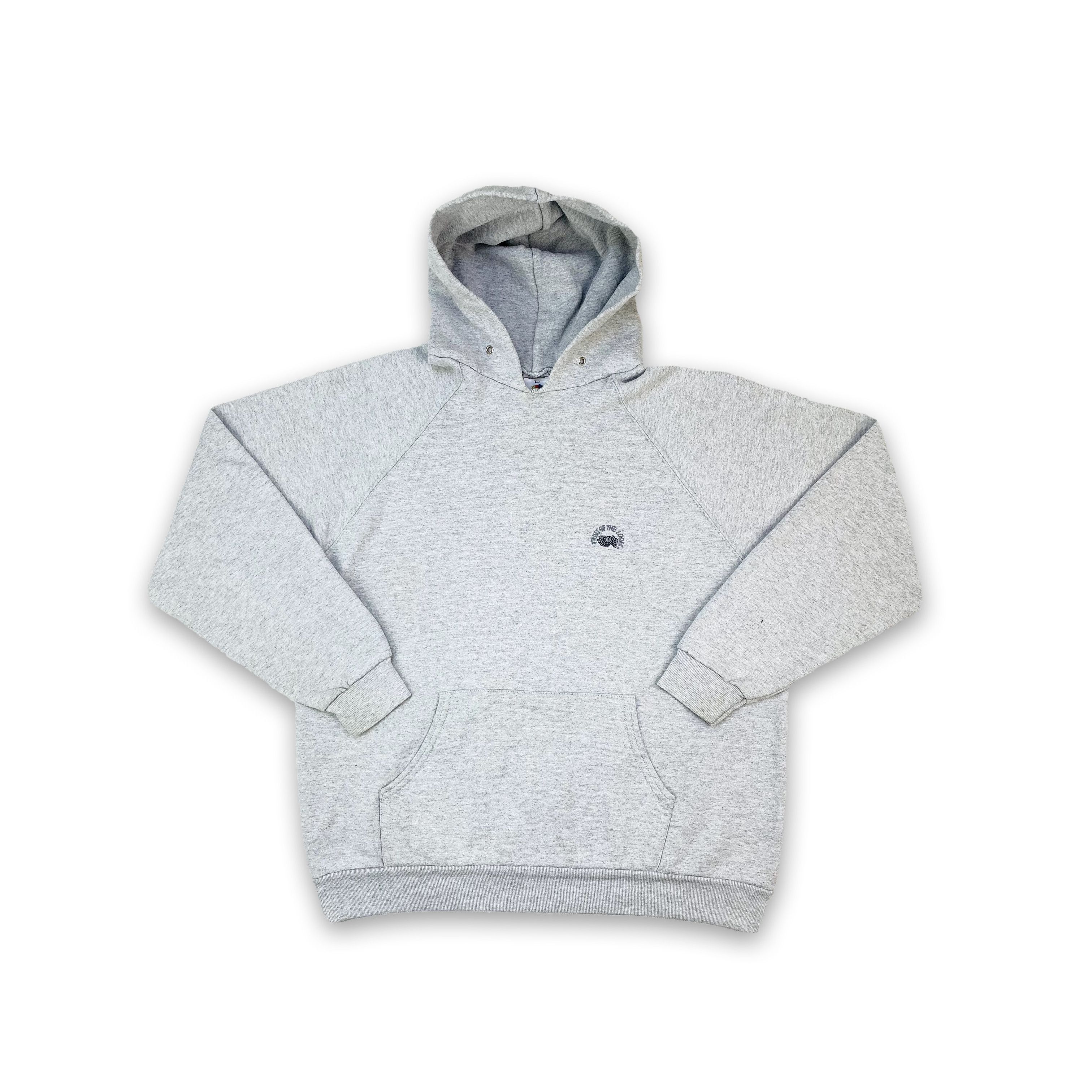 Vintage 90s Fruit Of The Loom Hoodie Basic Mini Logo