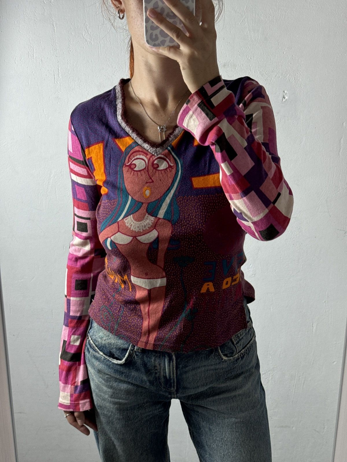 Barcelona Vintage Custo Barselona 2000a Girl Long Sleeve