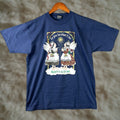 Vintage Angels Christmas T Shirt Blue L Adult Unisex Screen Stars Made In Usa Graphic Tee Sh