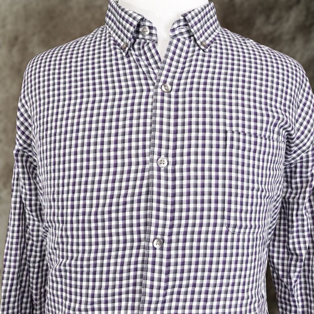 Heusen Vintage Van Heusen Long Sleeve Check Shirt Mens 2xl Fall Casual Business Cotton