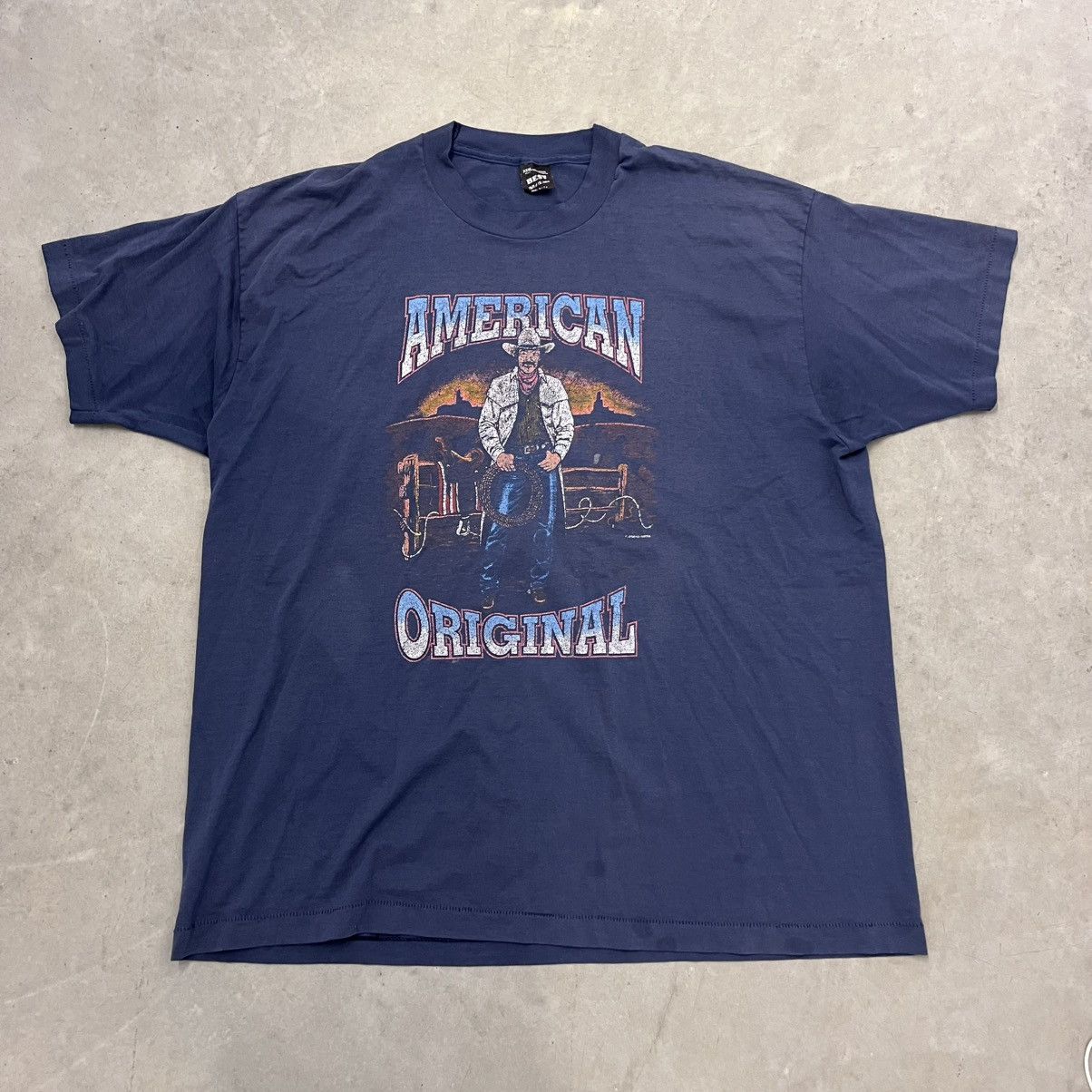 X Wrangler Vintage Best Fruit Of The Loom Rare Size Xxxl Cowboy Western