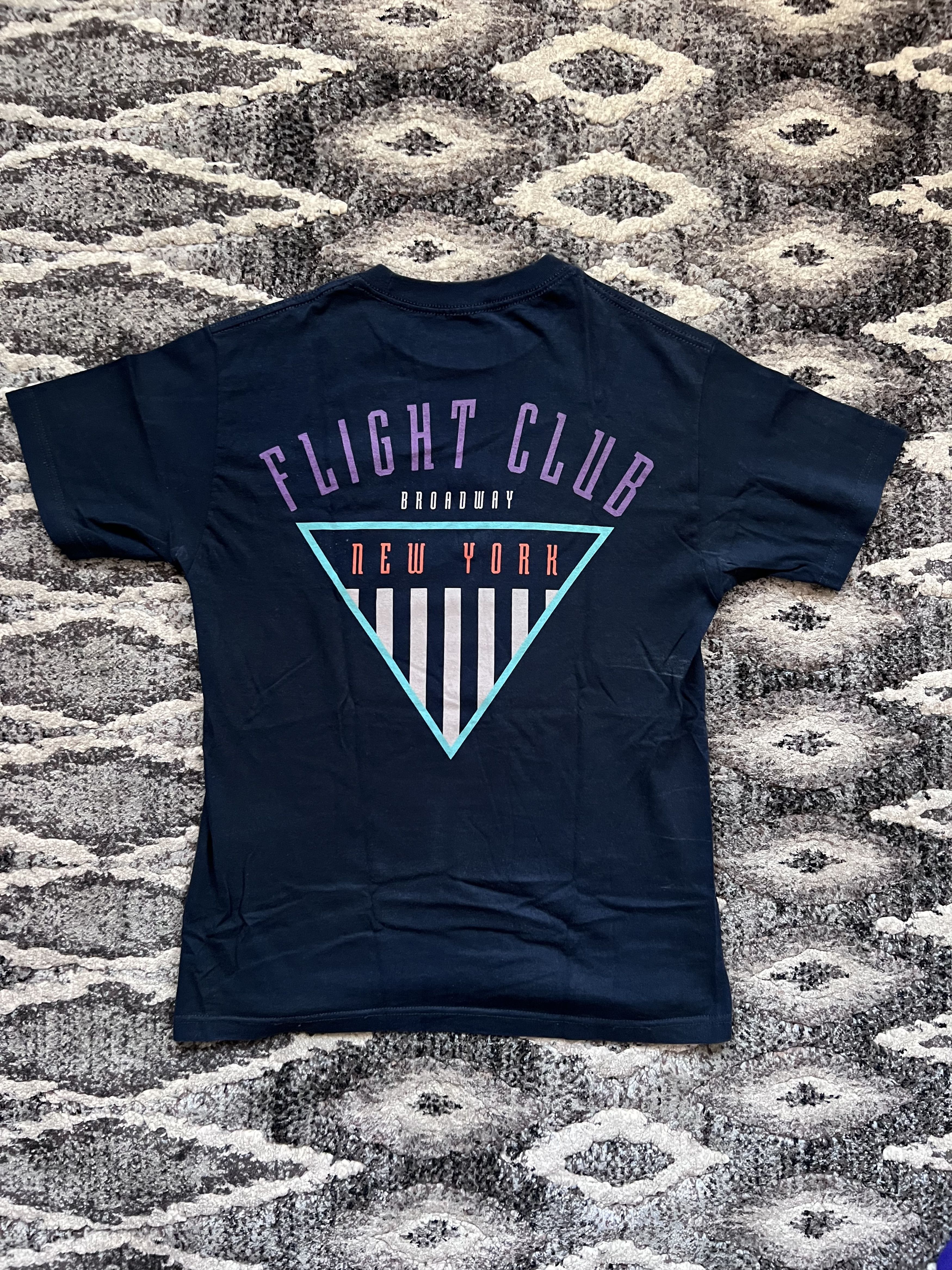 Club Vintage Flight Club Tri Tee In Navy Blue