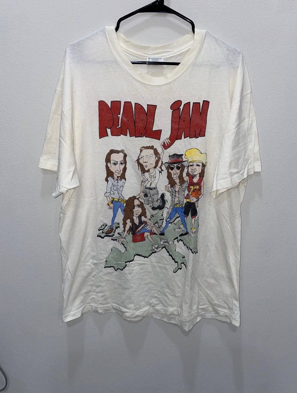 Rare Original Vintage Pearl Jam World Jam 1991 1992 Ten Tour T-Shirts, Hoodie, Sweatshirt | FlexRushtees.com