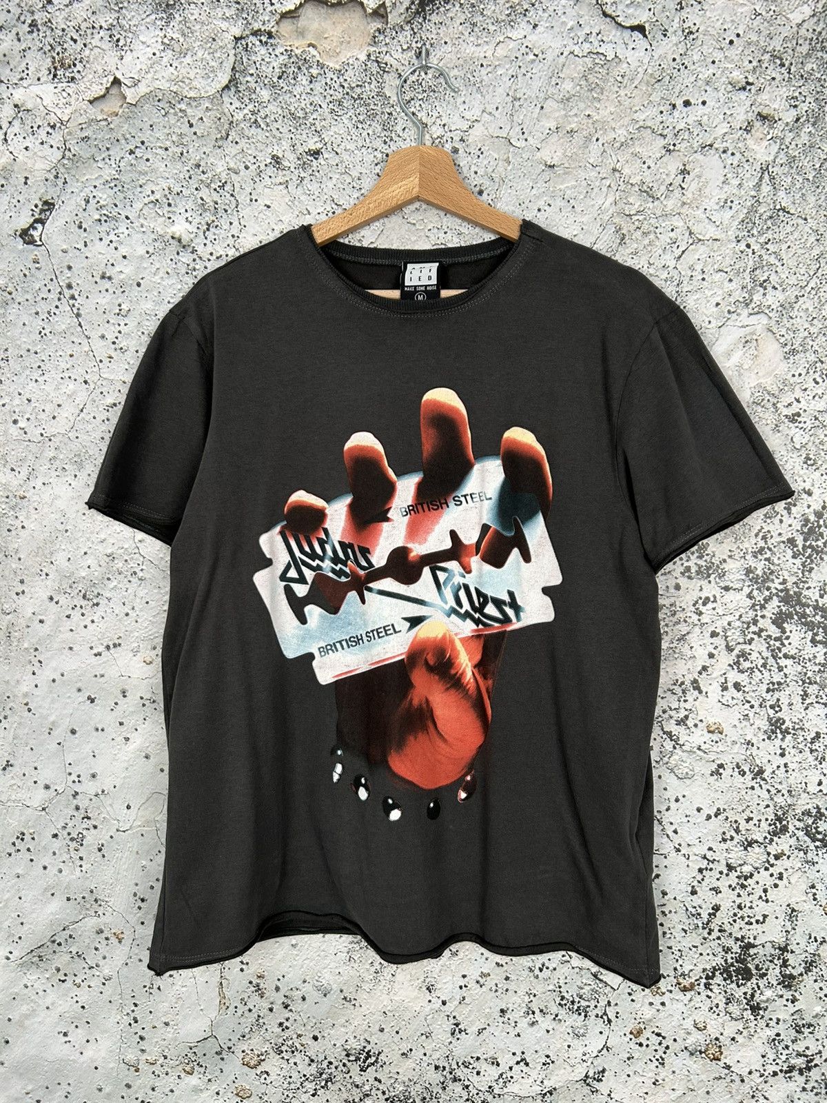 Band Tees Judas Priest British Steel Rock Band Tee Metal Grunge Punk Hoodie, Sweatshirt | FlexRushtees.com