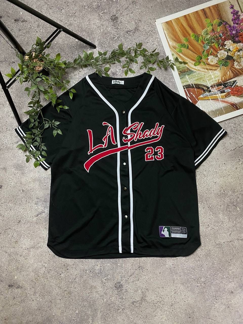 Rap Tees X Vintage Vintage La Shady Mlb Jersey Shirt Hoodie, Sweatshirt | FlexRushtees.com
