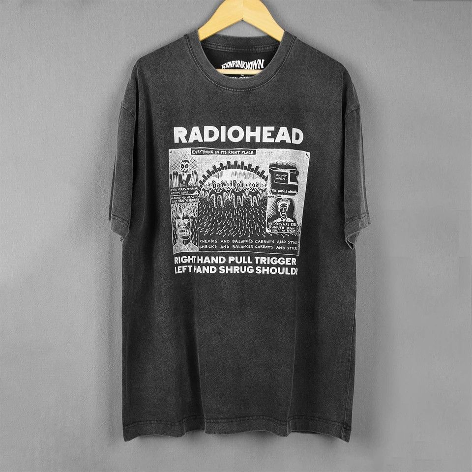 Japanese Brand Radiohead T Shirt Cotton Liked Vintage Hoodie, Sweatshirt | FlexRushtees.com