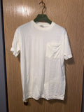 Vintage Fruit Of The Loom Light Tan Pocket Tee Sz L