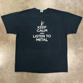 Other Keep Calm Listen To Metal Graphic Quote T Shirt Hoodie, Sweatshirt | FlexRushtees.com
