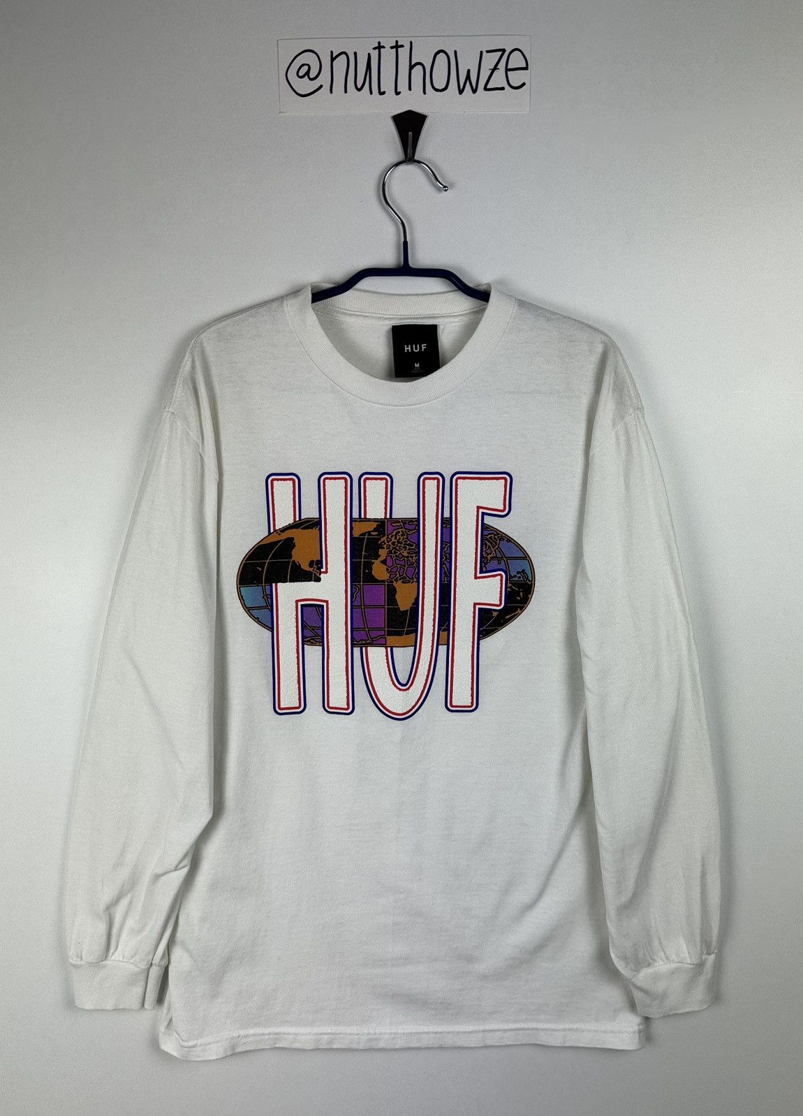 Huf Quake Usa World Center Logo L S Tee