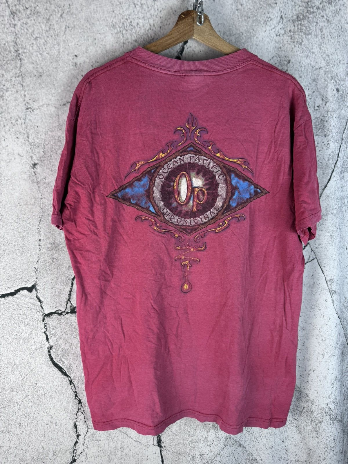 Vintage 90s Sun Faded Ocean Pacific Surf T Shirt Large Hoodie, Sweatshirt | FlexRushtees.com