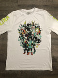 Japanese Brand My Hero Academia White Long Sleeve Tee Shirt Size 2xl