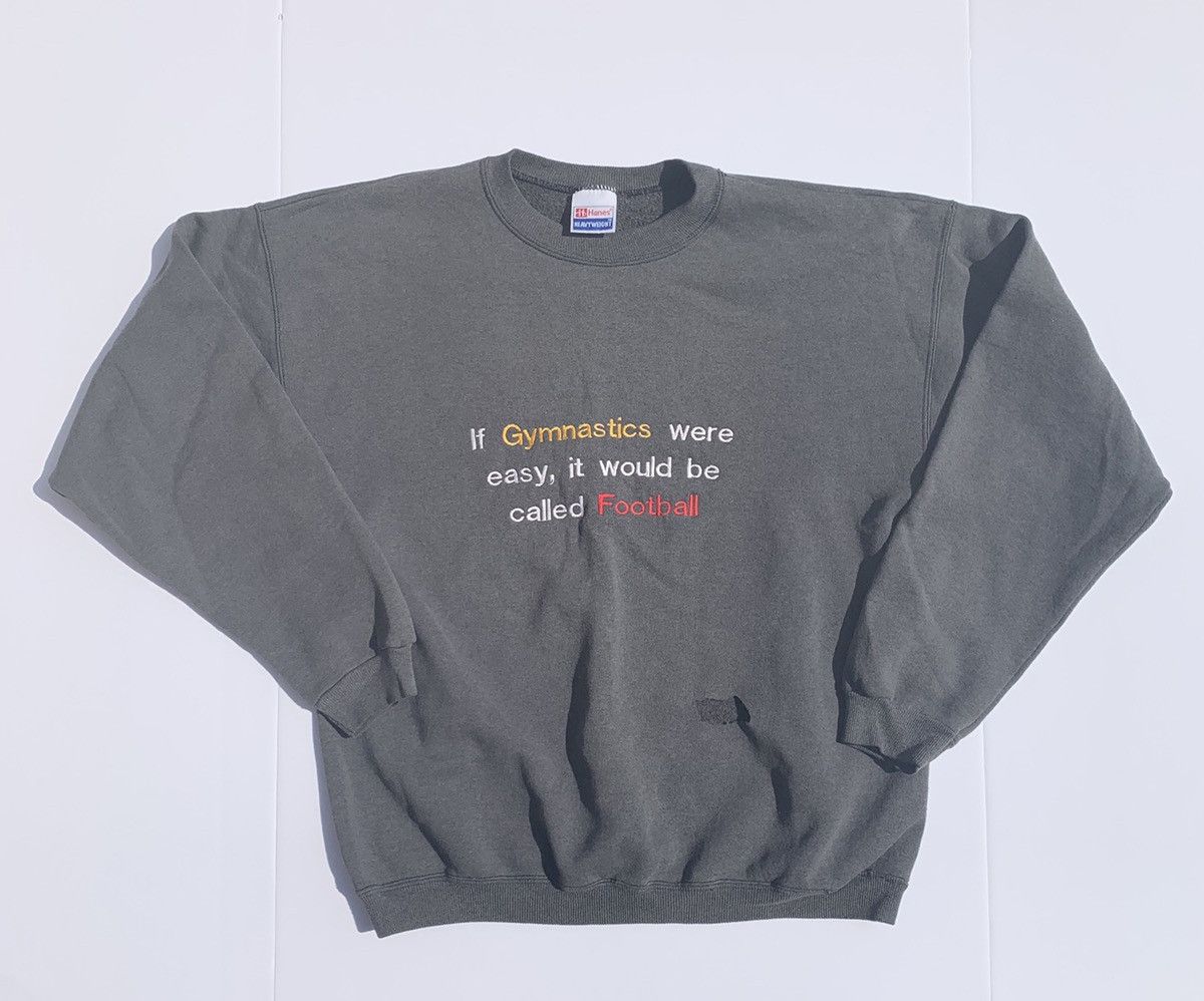 Vintage Hanes Embroidered Crewneck Sweatshirt