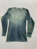 Indigo Schloppy Dyed Sun Faded Thermal T-Shirts, Hoodie, Sweatshirt | FlexRushtees.com
