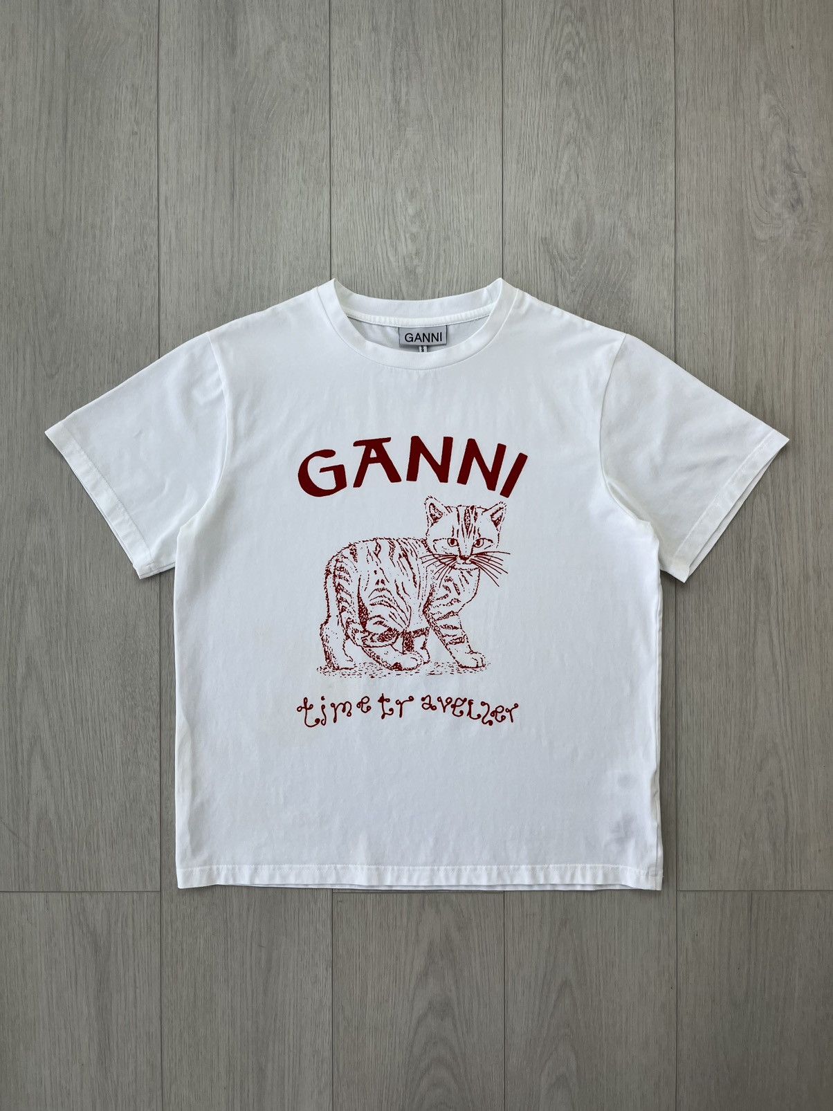 Designer Ganni T Shirt Cat Hoodie, Sweatshirt | FlexRushtees.com
