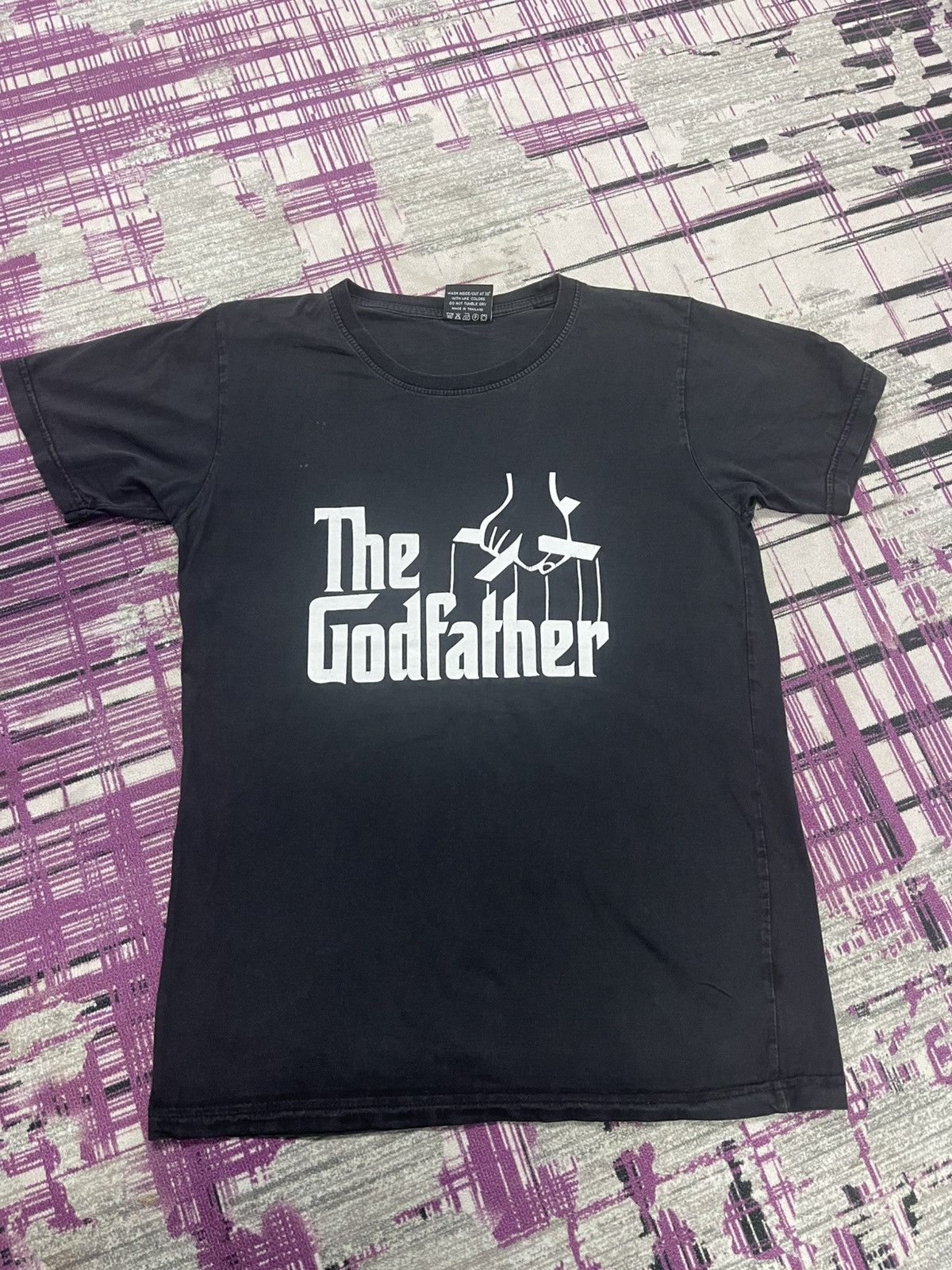 Band Tees Vintage The Godfather Iconic Logo Spell Out Very Rare