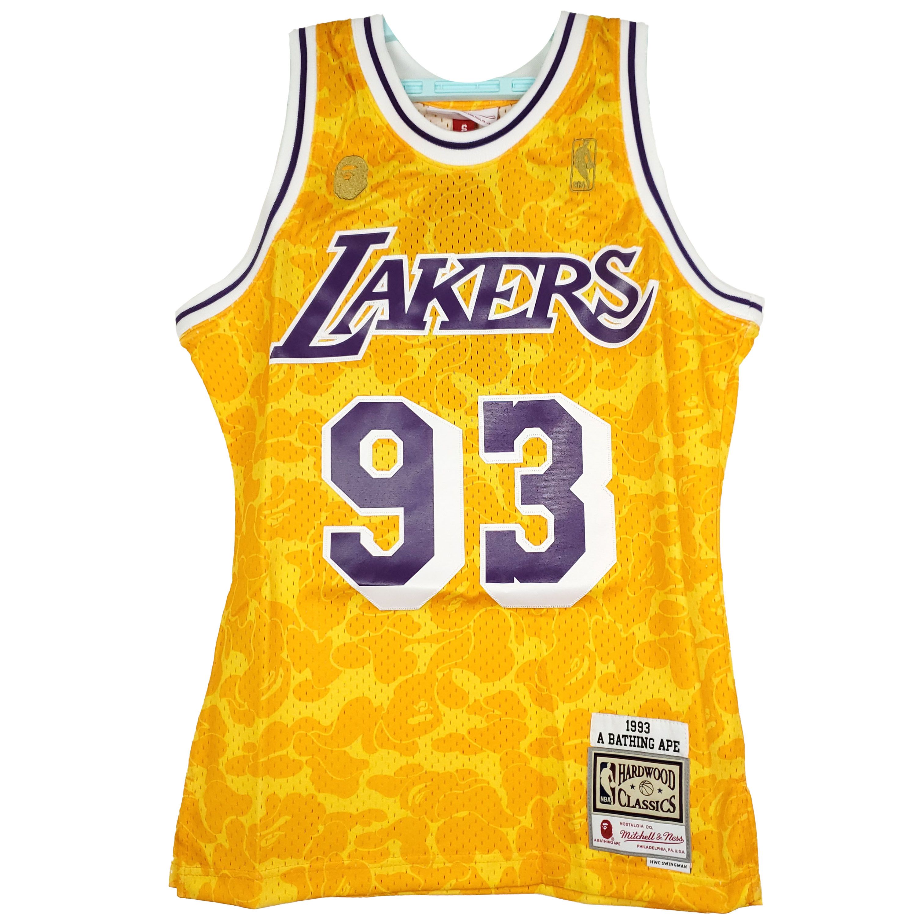 Mitchell Ness Bape X Mitchell Ness Lakers Swingman Jersey T-Shirts, Hoodie, Sweatshirt | FlexRushtees.com