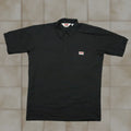 Davis Vintage Ben Davis Shirt Mens M Black 1 2 Zip Short Sleeve Collared Usa Vtg
