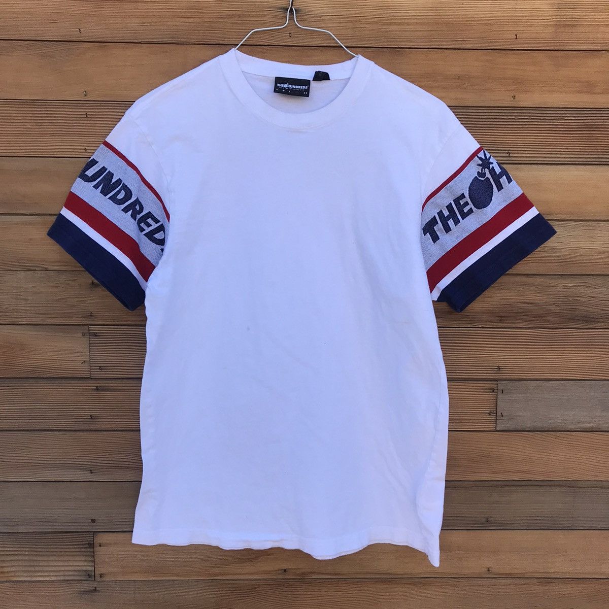 Hundreds The Hundreds Sleeve Logo T Shirt Hoodie, Sweatshirt | FlexRushtees.com