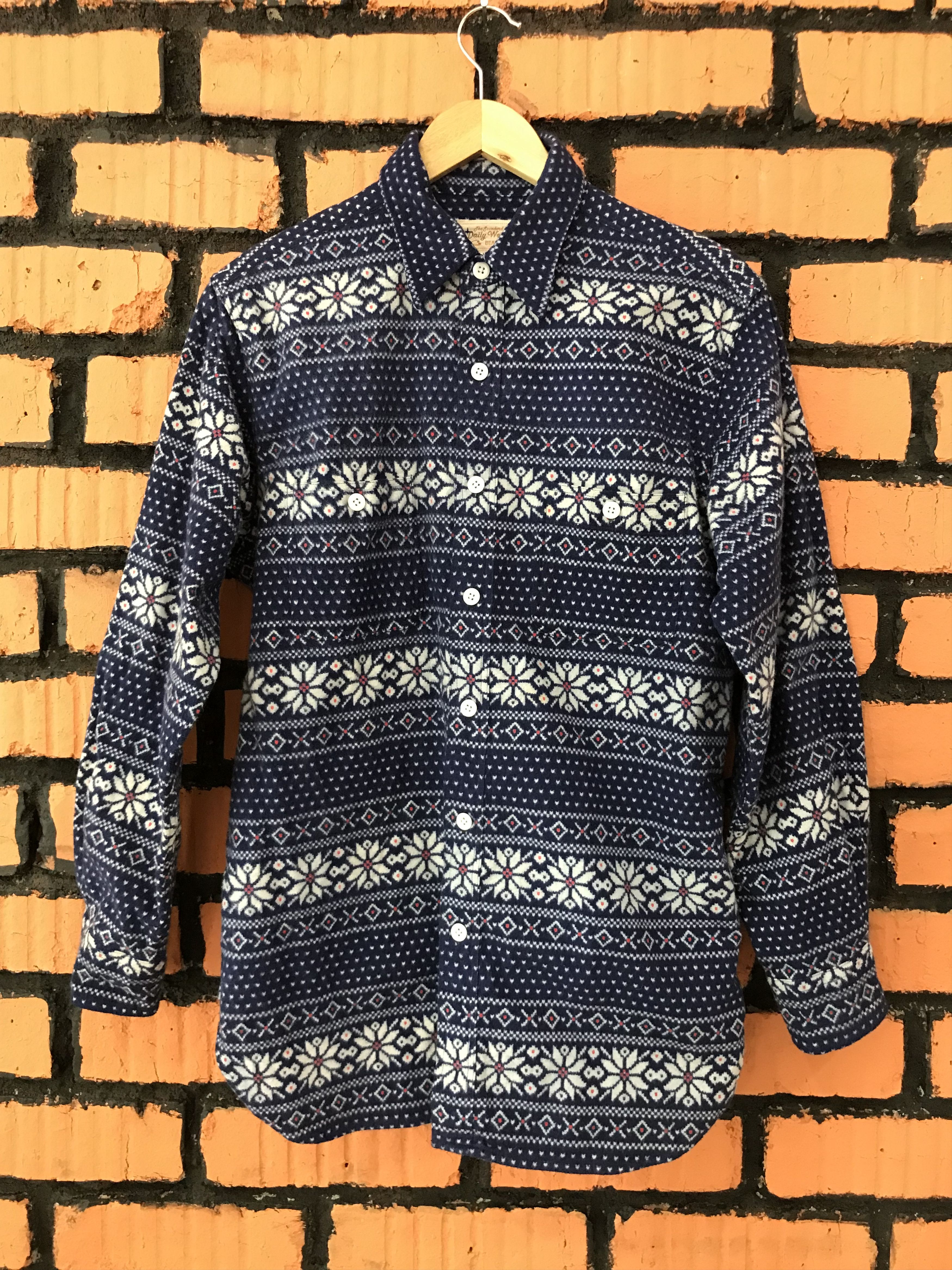 Plus Beams Boy Cotton Flannel Aztec Tribal Shirt