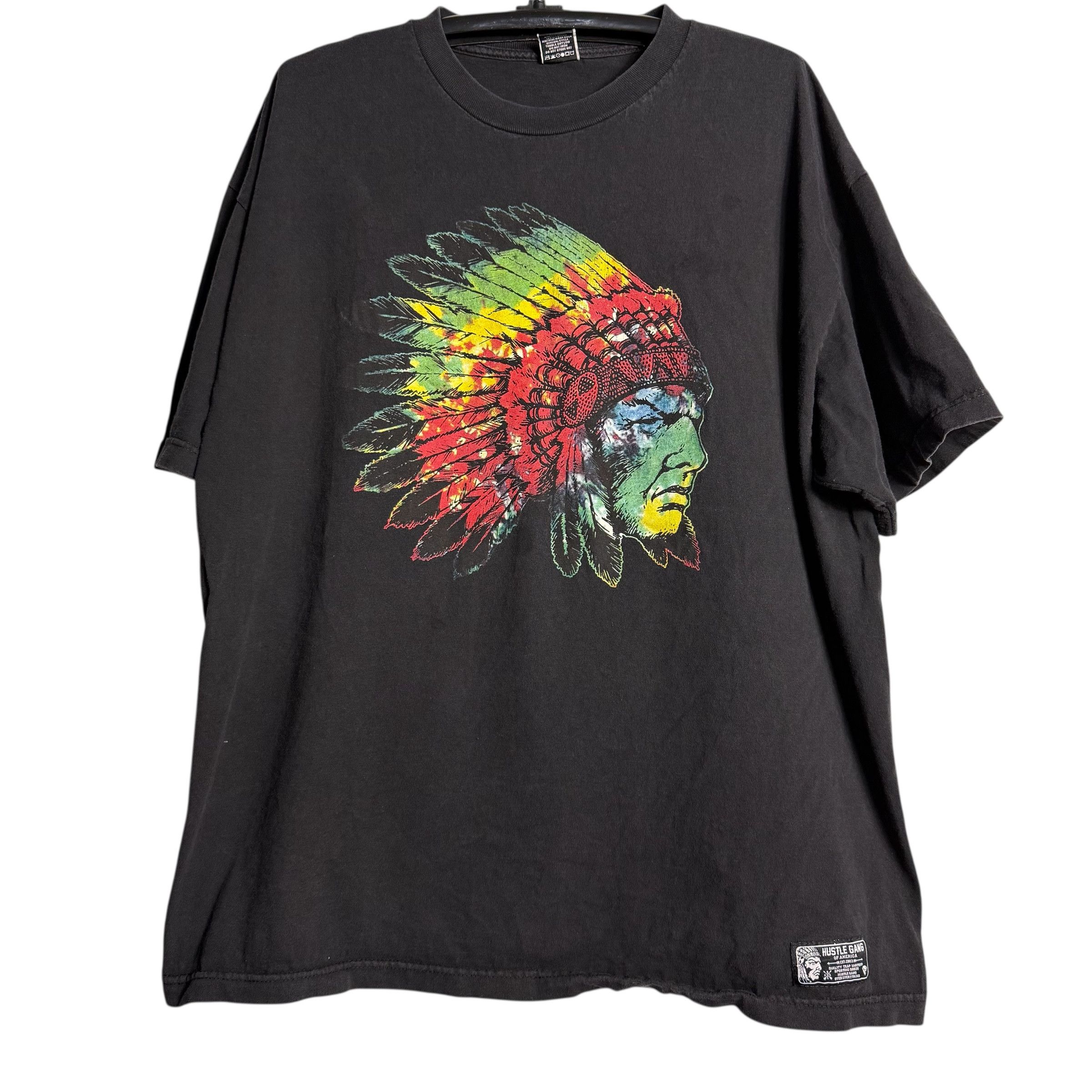 Hustle Gang Rare Vintage Hustle Gang Multicolor Aztec Face T Shirt