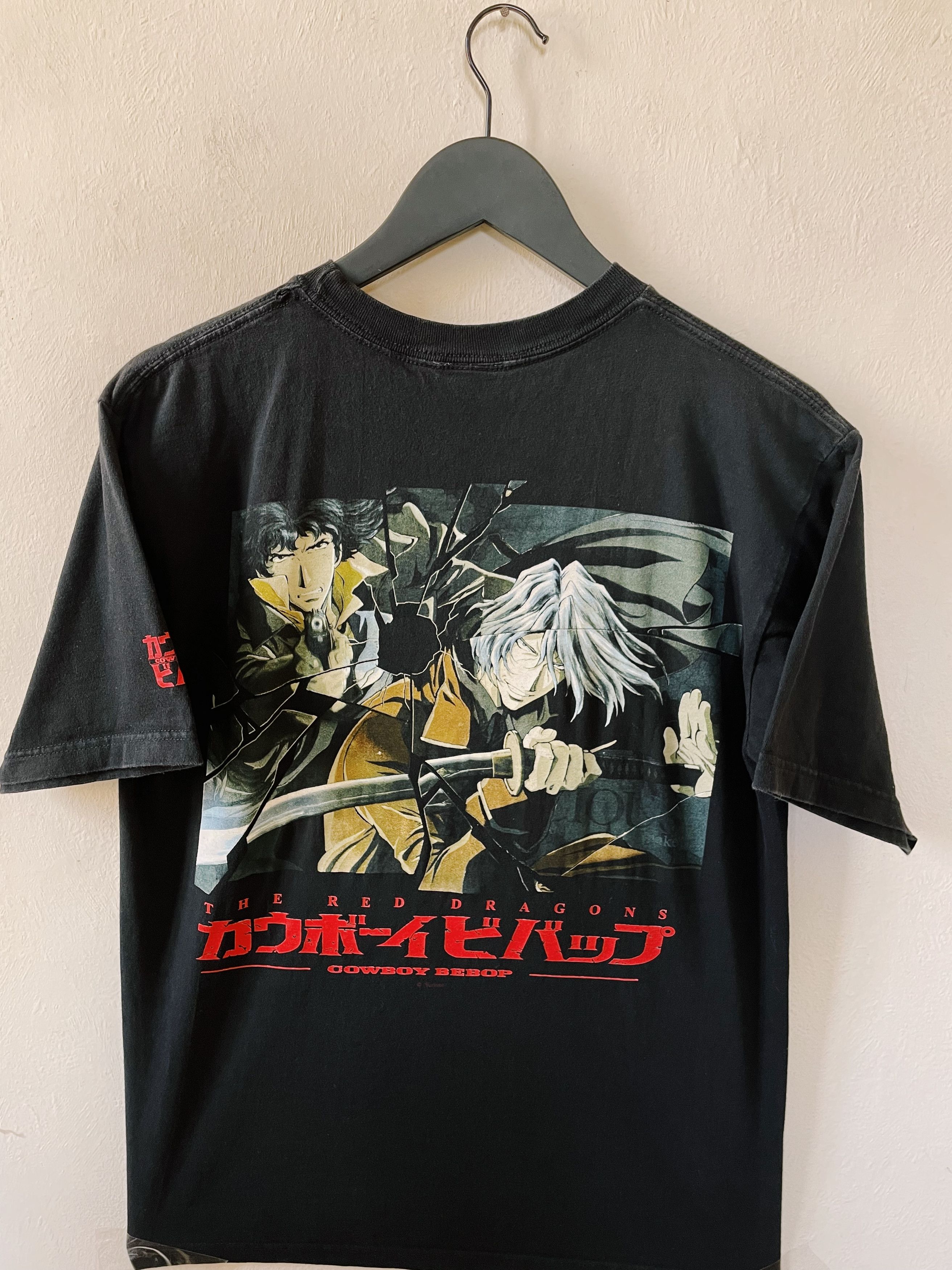 Japanese Brand X Vintage Vintage 90s Cowboy Bebop The Red Dragon Odm T Shirt Hoodie, Sweatshirt | FlexRushtees.com