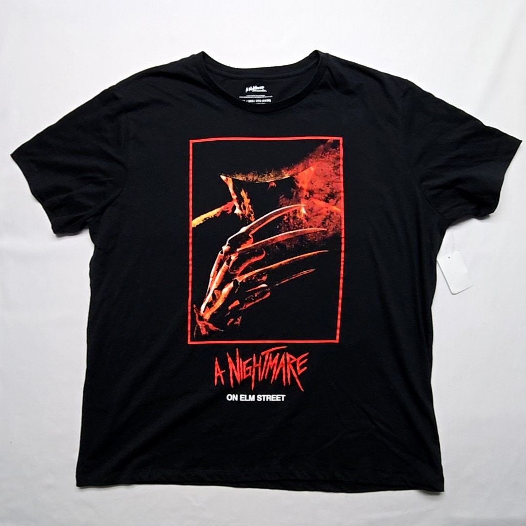 Other A Nightmare On Elm Street Graphic Tee Horror Movie Black 3xl