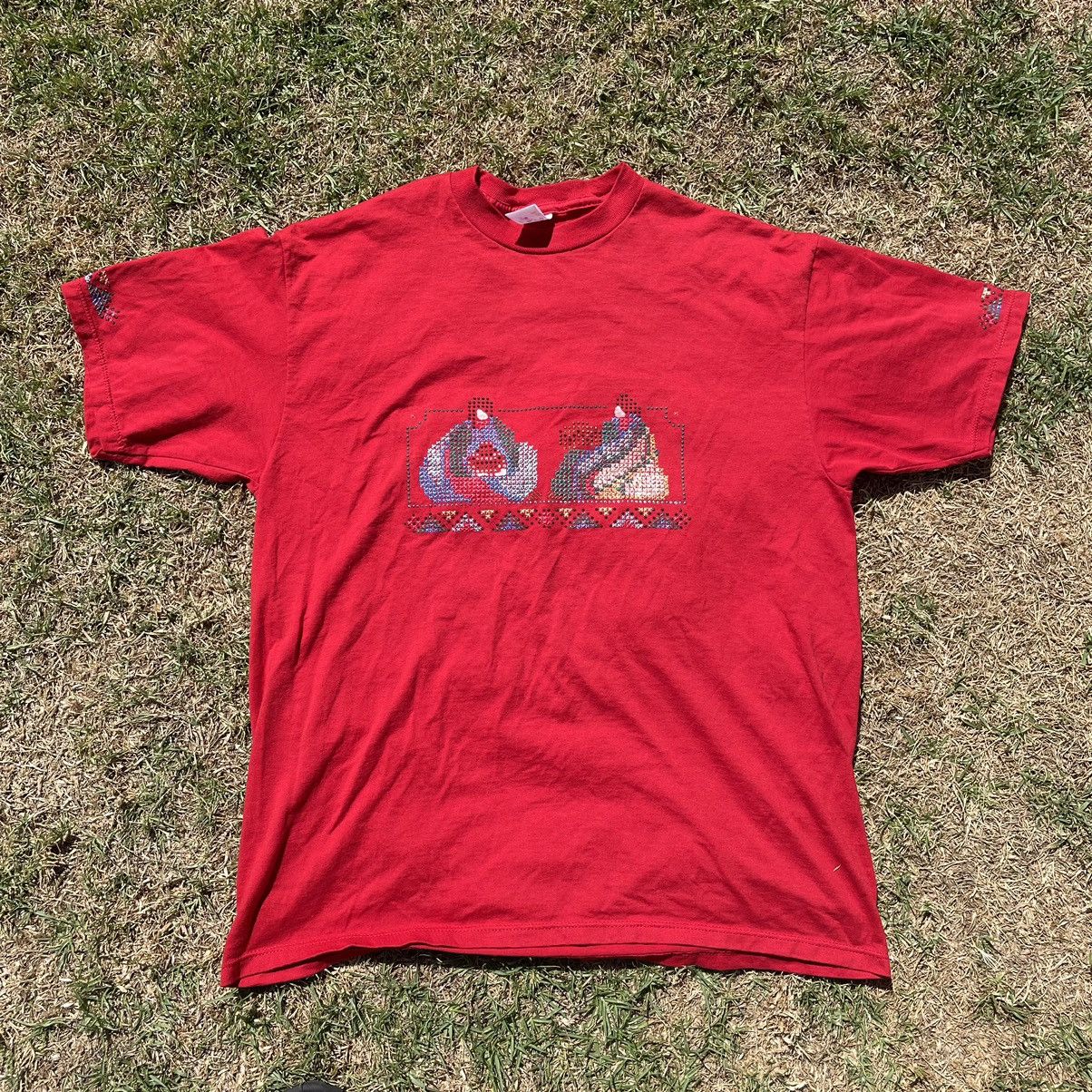 Vintage Red Jerzees T Shirt