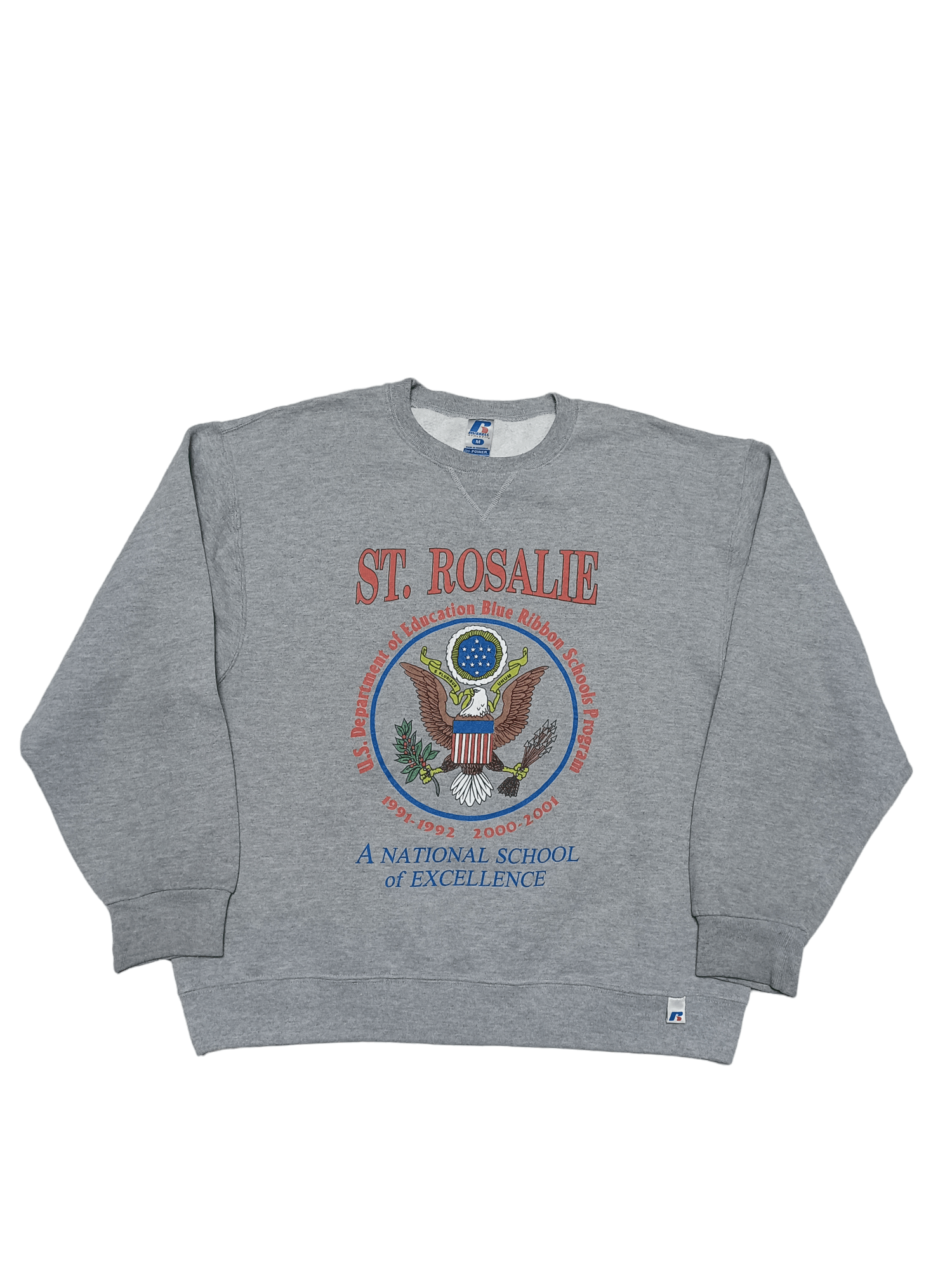 Athletic 2001 Russell Athletic Vintage St Rosalie School Sweatshirt