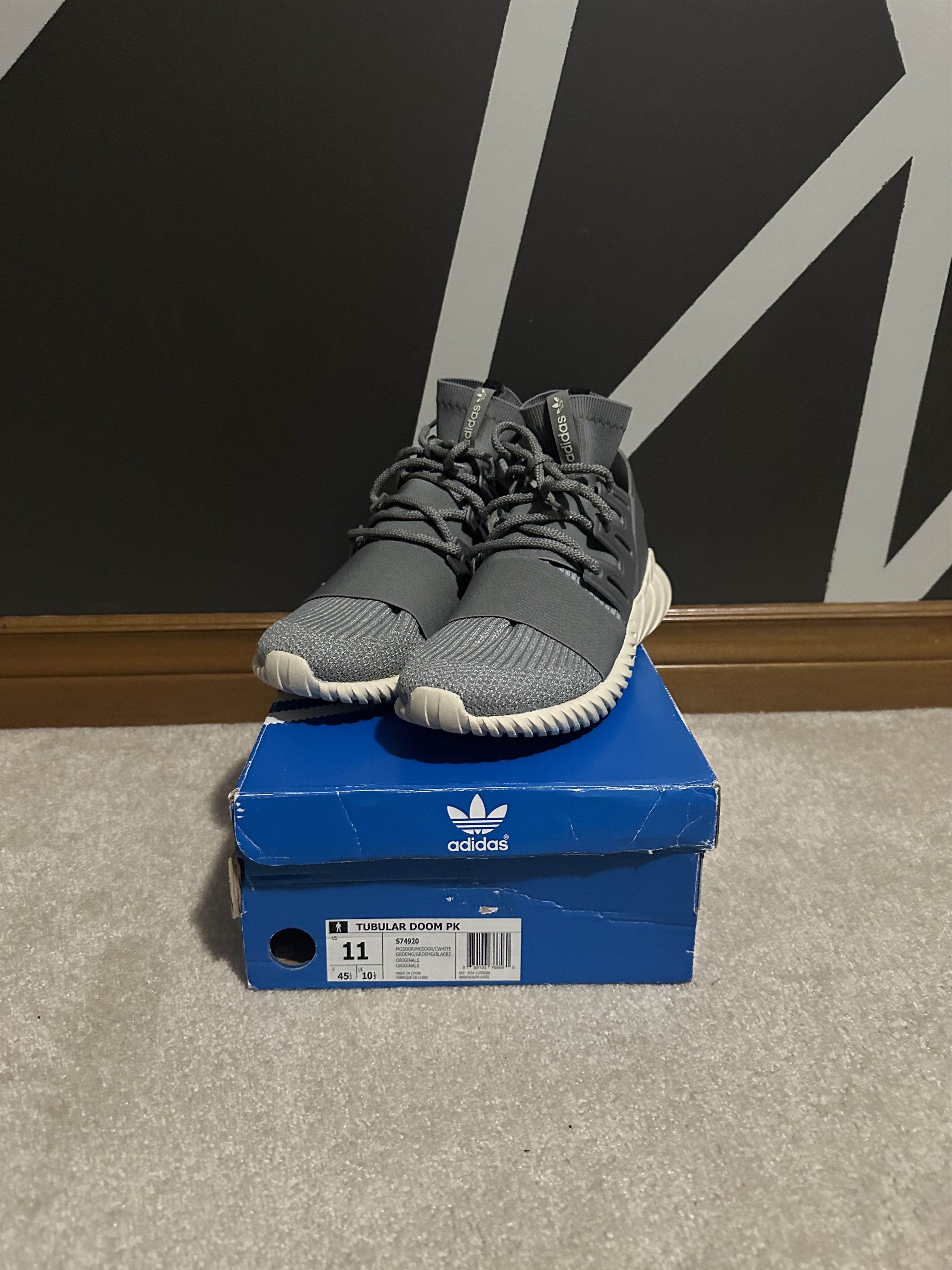 Adidas Tubular Doom Primeknit Grey