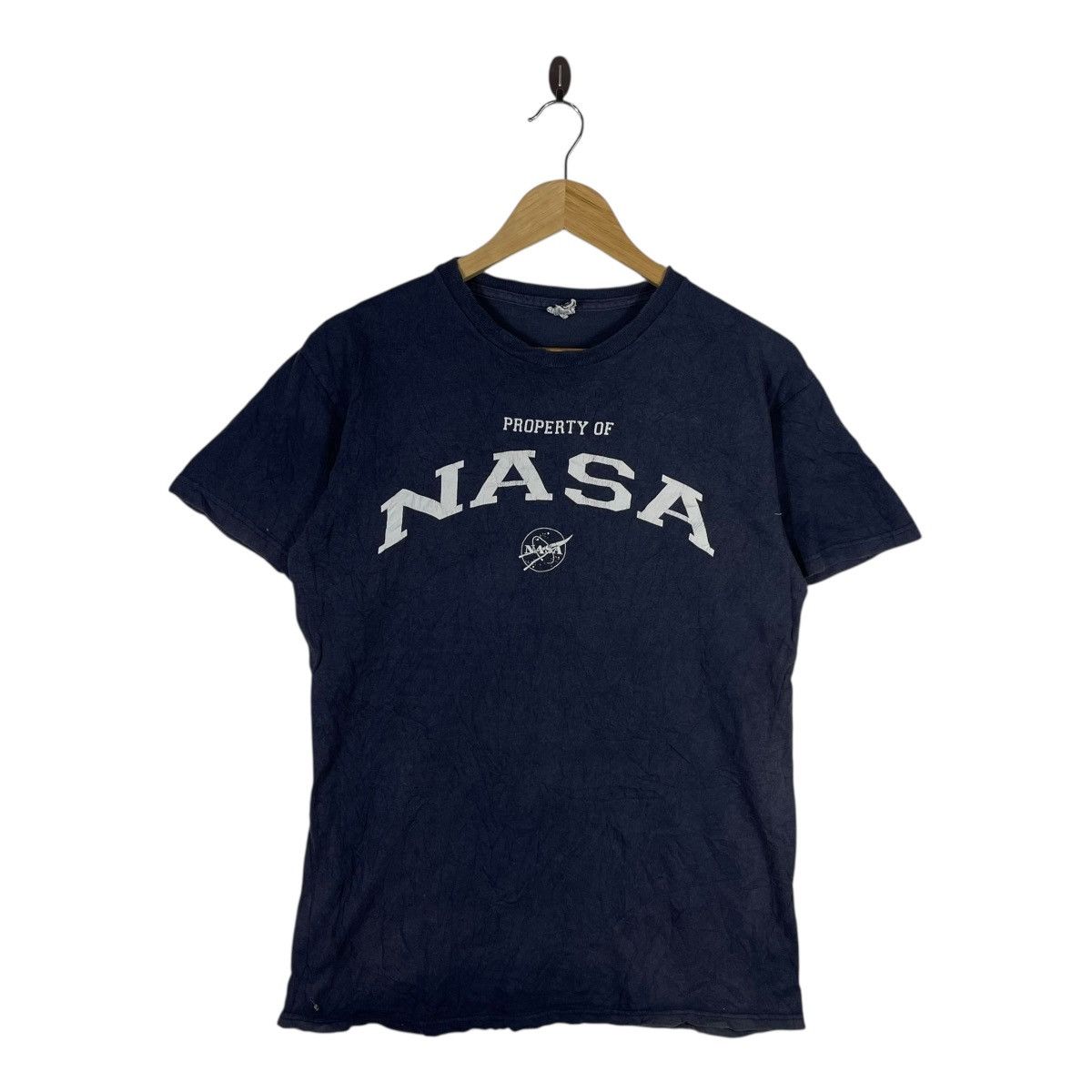 Property Of Nasa Graphic Short Sleeve T Shirt Streetwear Y2k