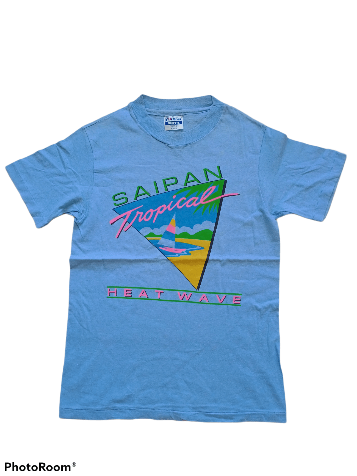 Hanes Vintage 80s Saipan Tropical Hawaii Hanes Usa T Shirt