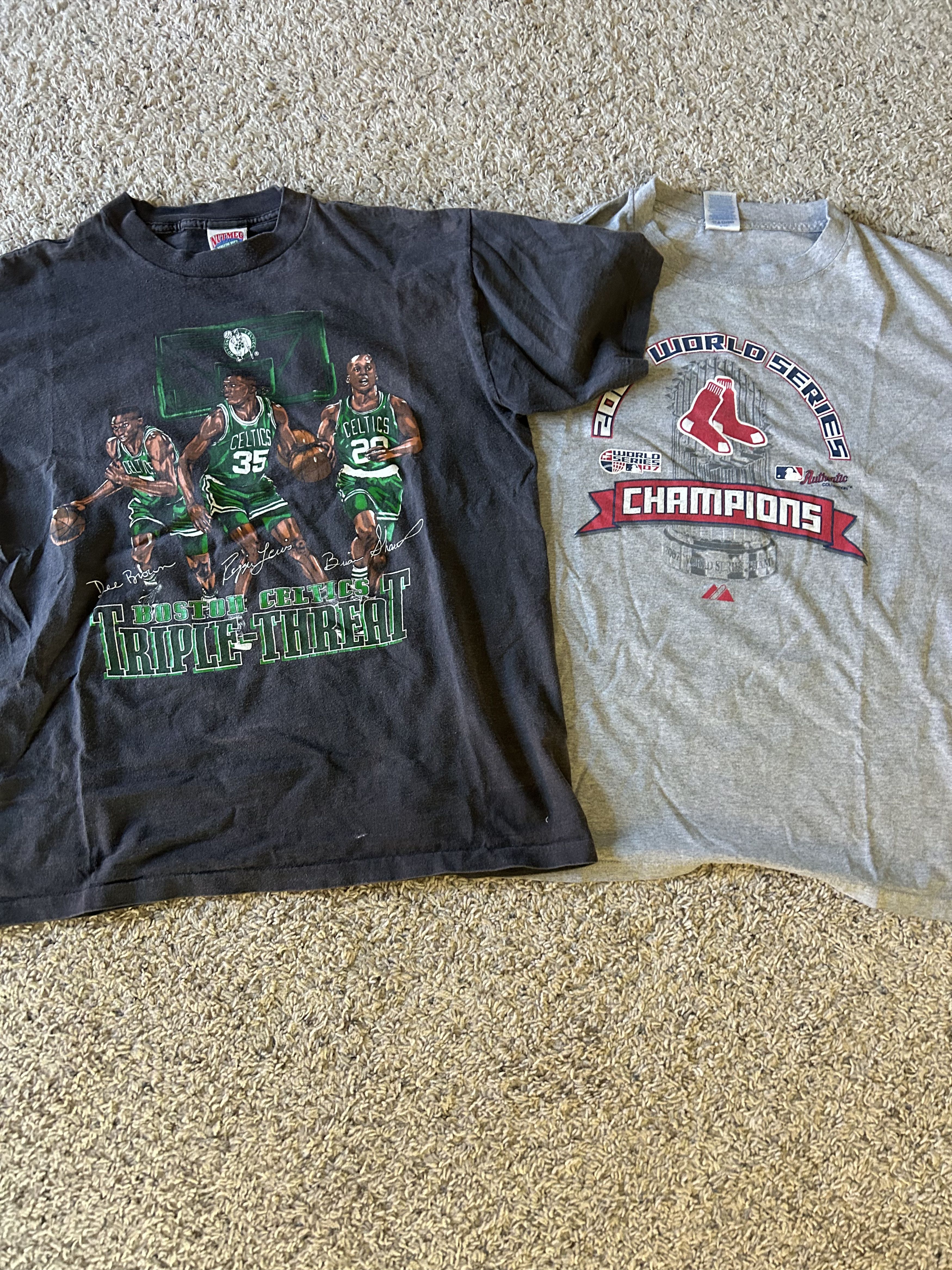 Other Bundle Red Sox World Series And Boston Celtics Tee Hoodie, Sweatshirt | FlexRushtees.com