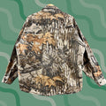 Realtree Vtg Gander Mountain Camo Flannel Shirt Adult Xl Brown Realtree Camouflage Long Sleeve Men