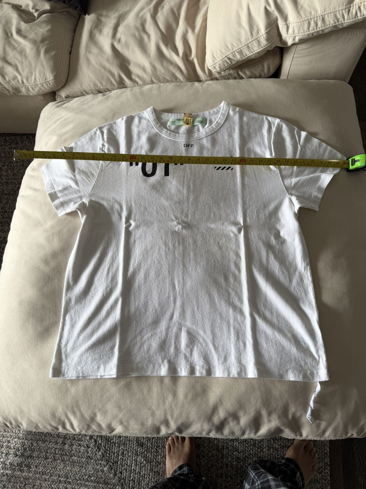 White Off White Virgil Era 01 Diagonals Tee Xl Hoodie, Sweatshirt | FlexRushtees.com