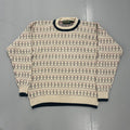 American Eagle Outfitters Vintage 90s American Eagle Outfitters White Pattern Sweater
