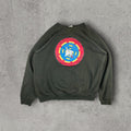 Vintage 1980s Raglan Flight School Graphic Sweatshirt T-Shirts, Hoodie | FlexRushtees.com