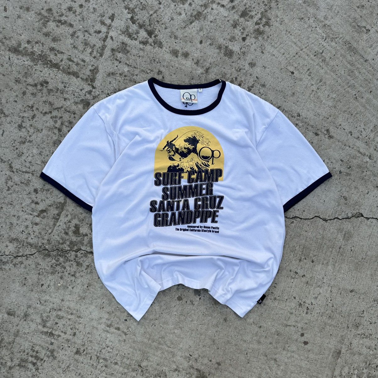 Ocean Pacific Vintage Japanese Style Ocean Pacific T Shirts Big Logo Surf