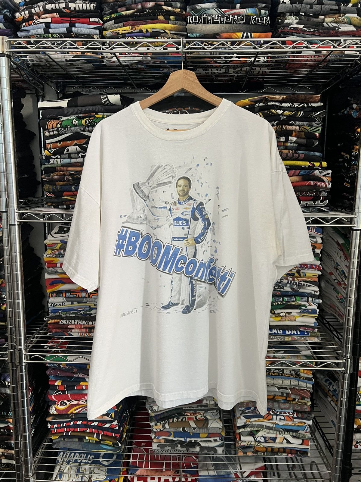 Chase Authentics 2000s Jimmie Johnson Boom Confetti Champion Tee