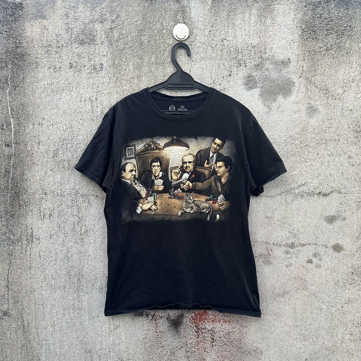 Rap Tees Scarface Godfather Tshirt Gangsters Playing Poker