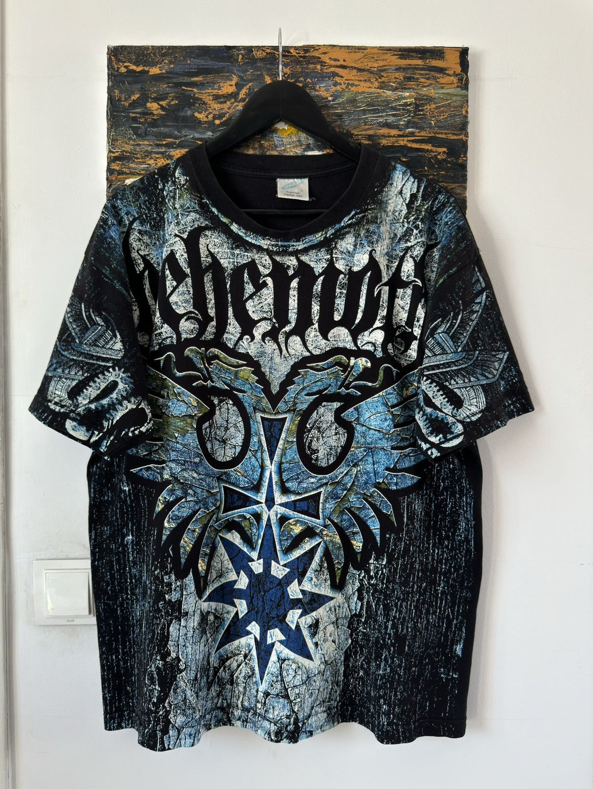 Vintage 2000s Behemoth Black Metal Allover Printed Tee Hoodie, Sweatshirt | FlexRushtees.com