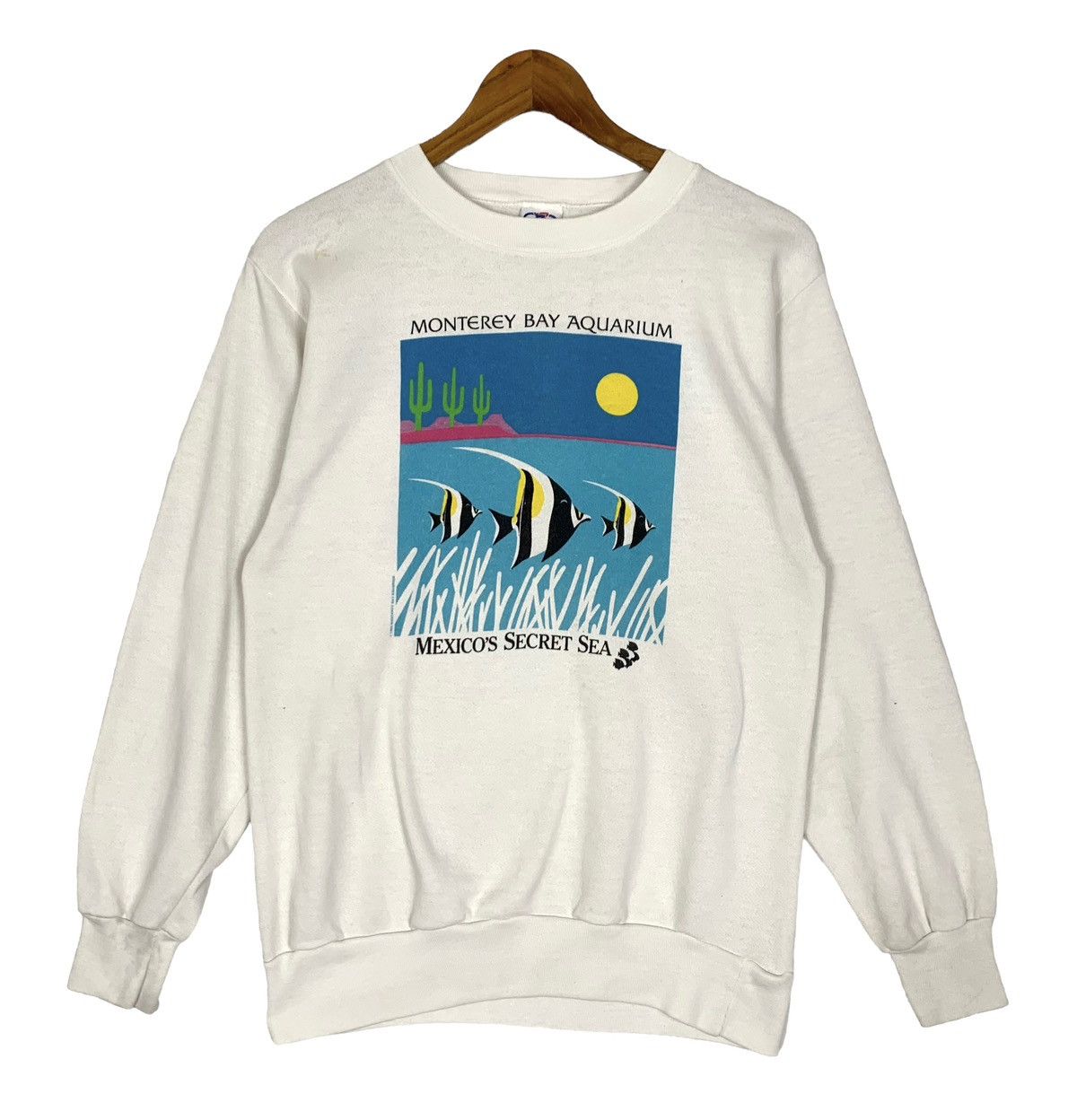 Vintage 80s Anvil Monterey Bay Aquarium Crewneck Sweatshirt