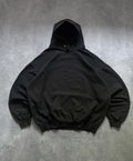 Vintage Fruit Of The Loom Boxy Black Oversized Hoodies