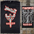 Tultex Judas Priest Firepower 2018 Tour Dates T Shirt 3xl Xxxl Tultex Black Cotton Men Short Sleeve Hoodie, Sweatshirt