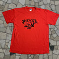 Gildan Vintage Pearl Jam Thrasher Font Band Tee Shirt T Shirt Red L Unisex Adults Short Sleeve Band Hoodie, Sweatshirt