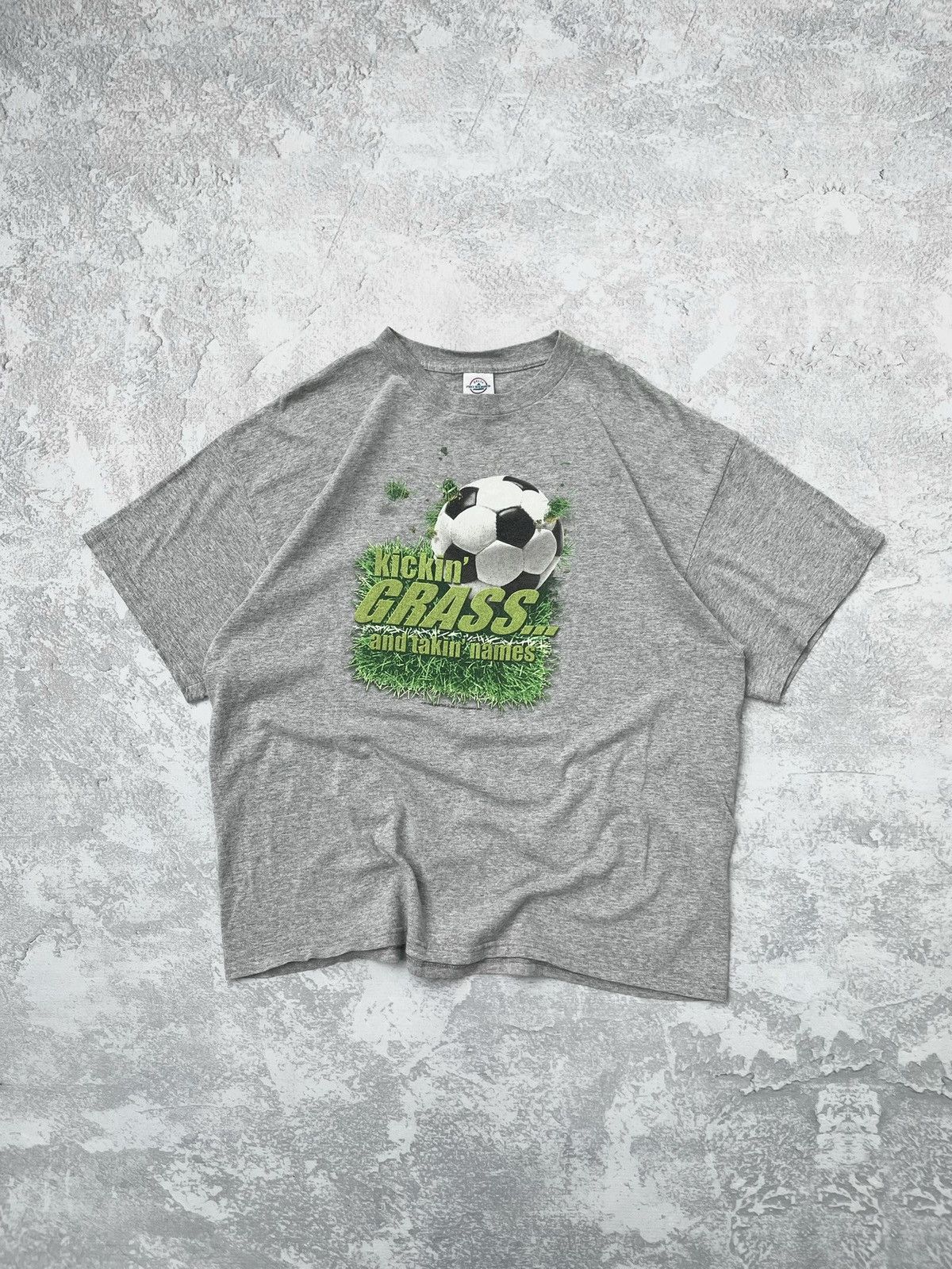 Vintage Kickin Grass And Taking Names Soccer Tee Hoodie, Sweatshirt | FlexRushtees.com