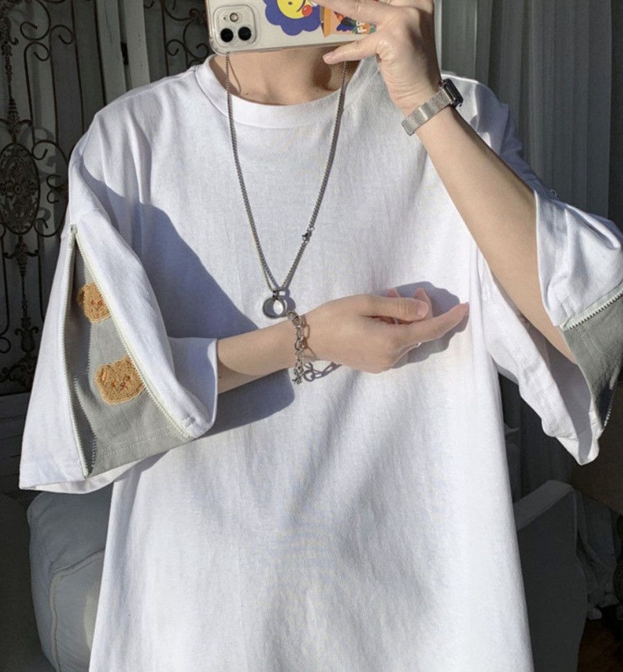 Japanese Brand Custom Oversized White Tee