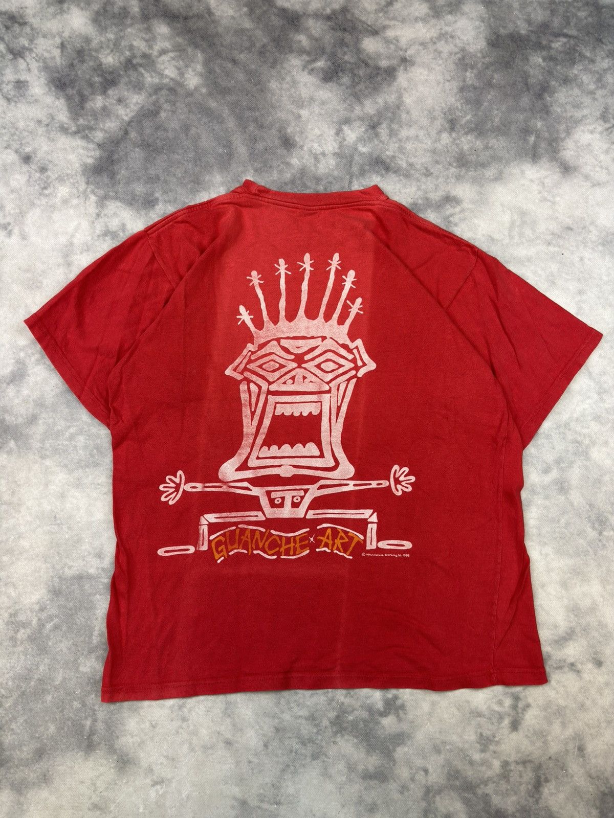 Other Vintage Guanche 1998 Aztec T Shirt 90s Streetwear Faded Y2k