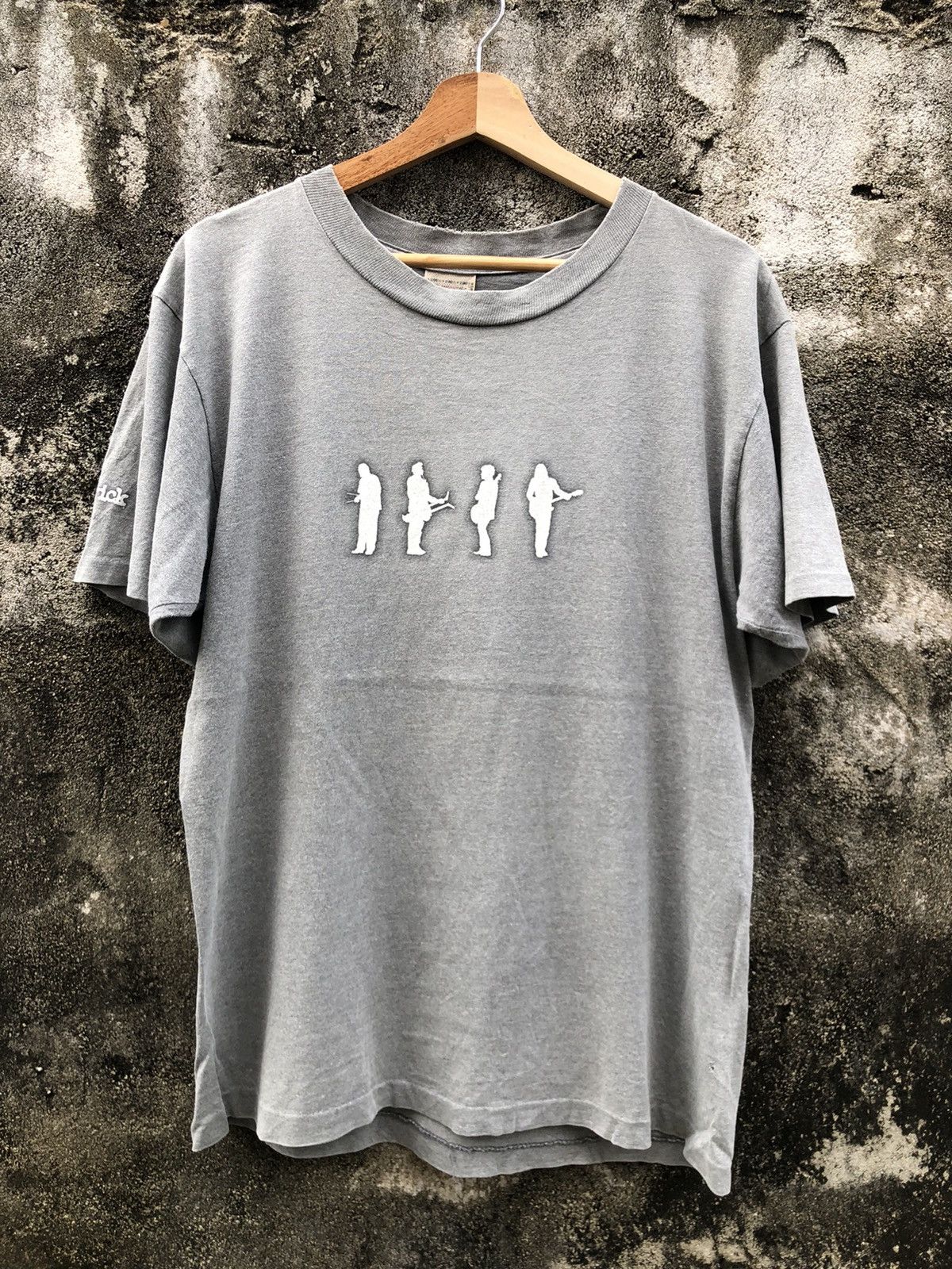 Vintage 90s Cheap Trick Silver Tshirt Distressed