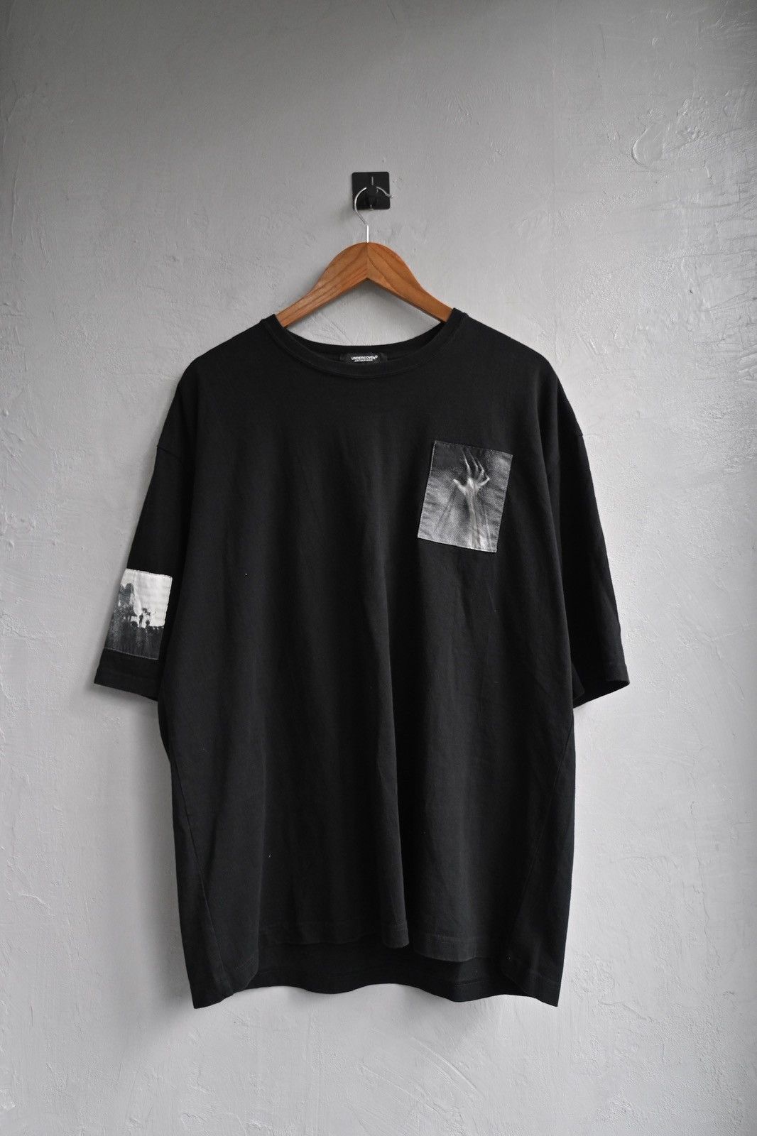Undercover Ss22 Psycho Patches Oversized Tee Hoodie, Sweatshirt | FlexRushtees.com