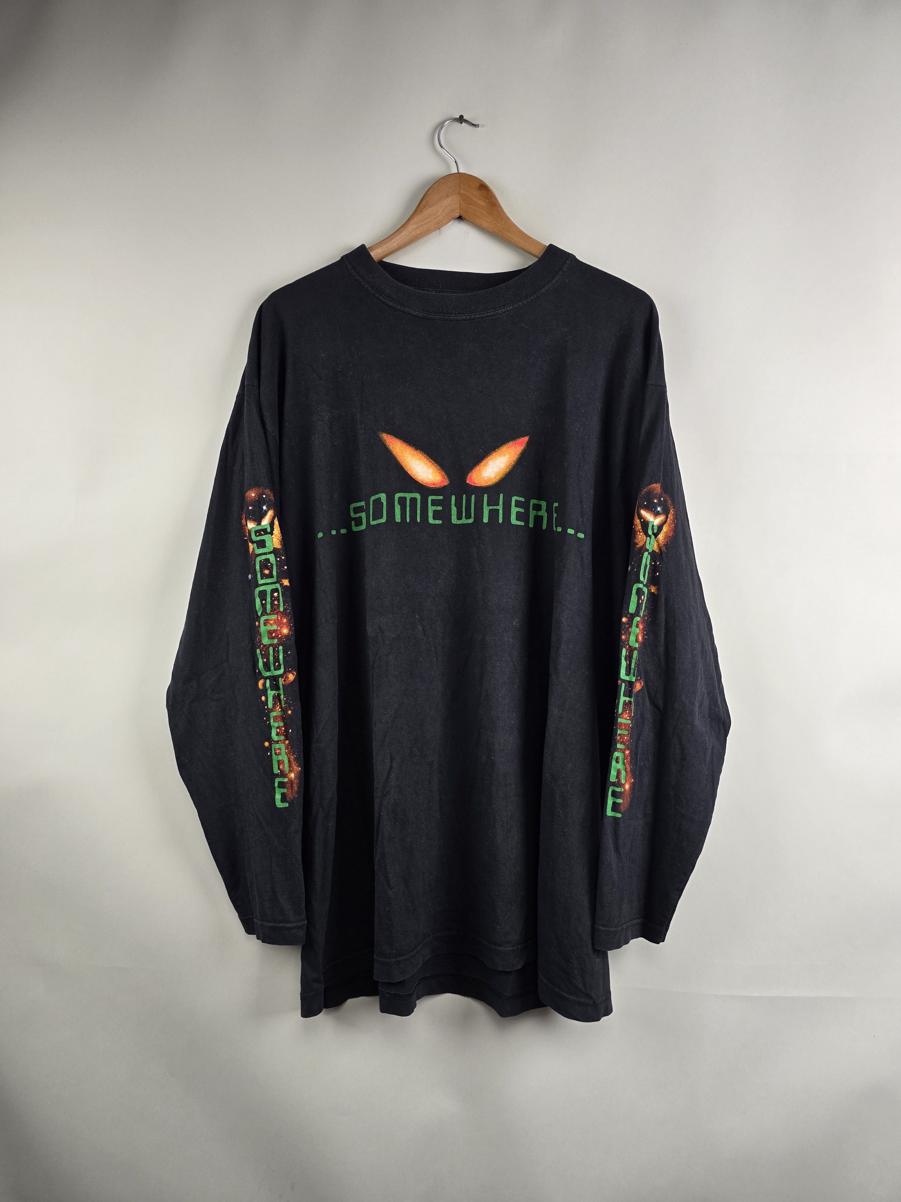 Vintage 90s Alien Ufo Long Sleeve Xl 23 5 32
